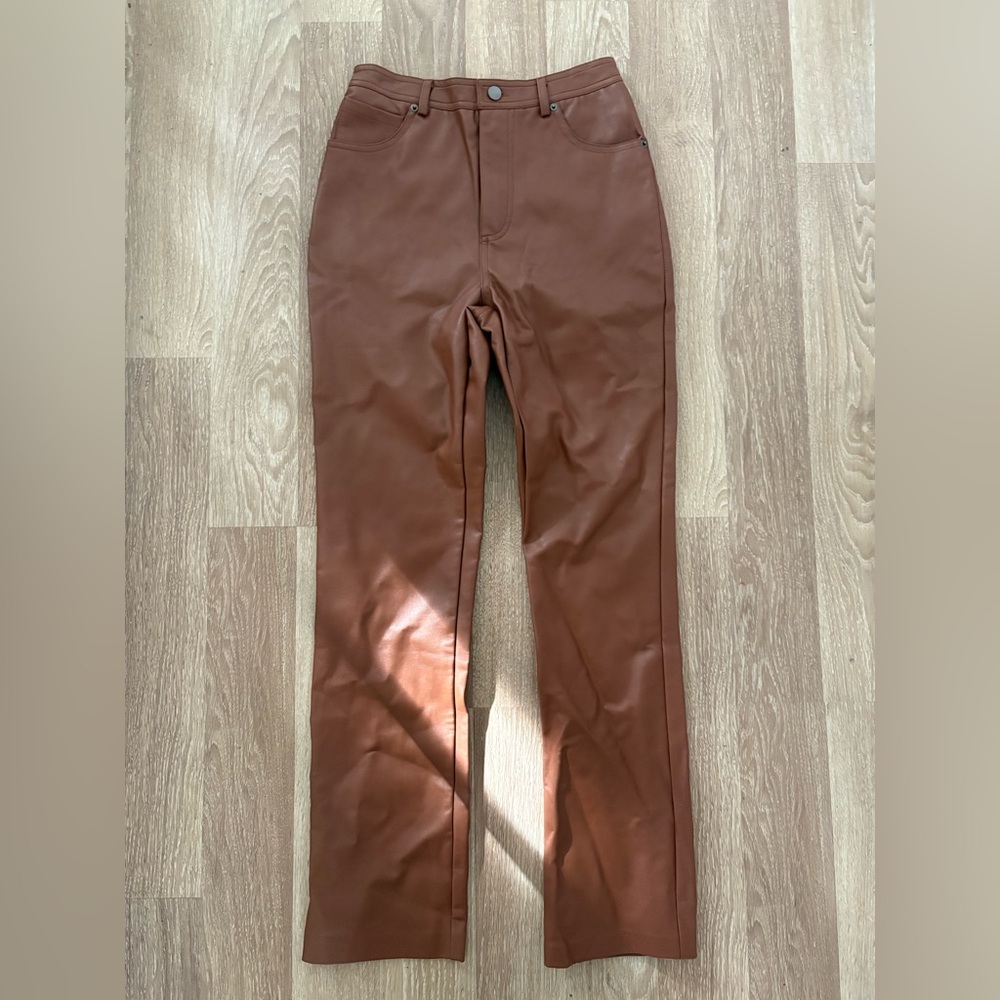 Brand New Tags Steve Madden Tan Leather Women's Flare Pants